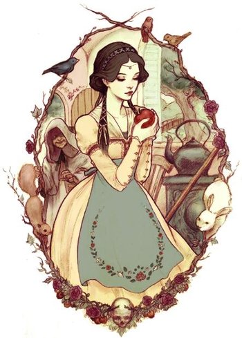 Literature / Snow White and the Seven Dwarfs aka: Snow White